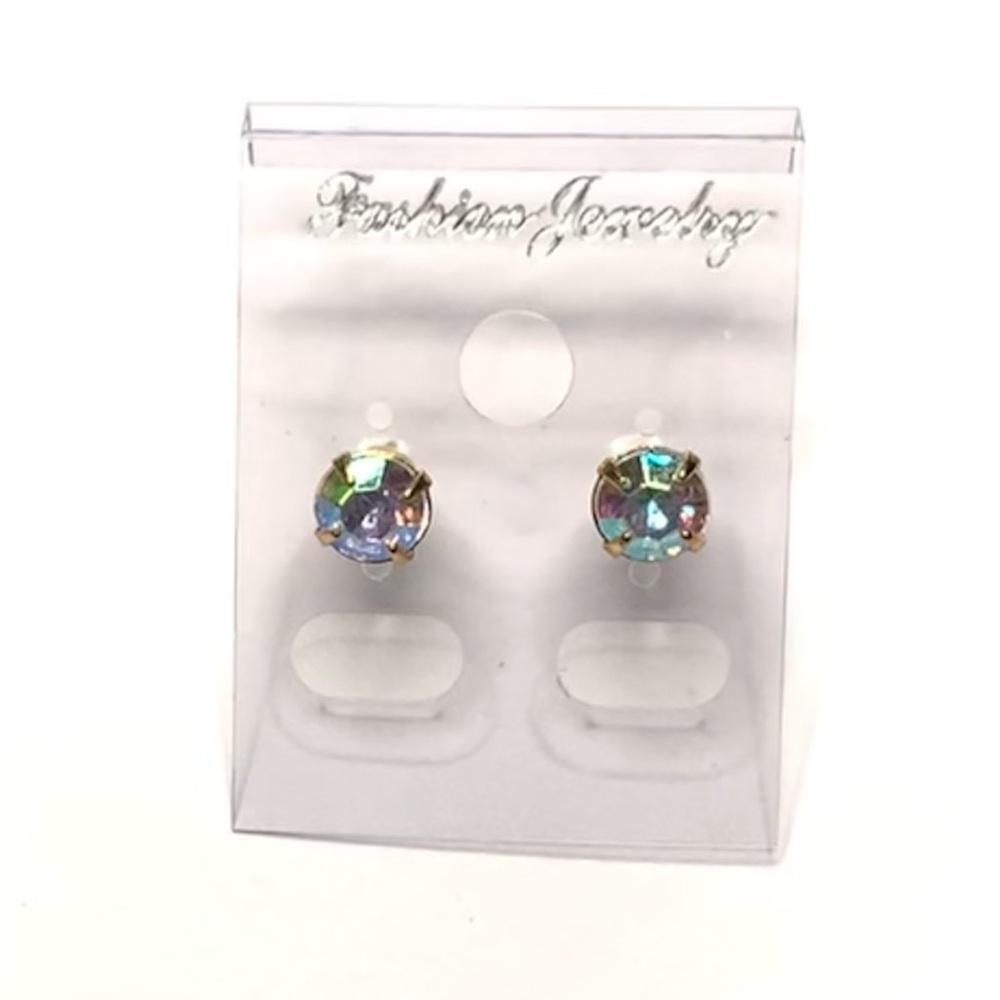 New Iridescent Stud Earrings